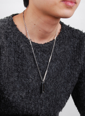 饰品六字真言钨金可转动男士吊坠