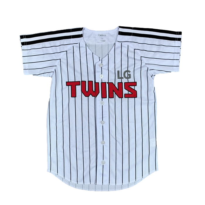 【钻石球场】韩国职棒LG双子棒球队球迷服棒球服 棒球衫黑白 男女 - 图2