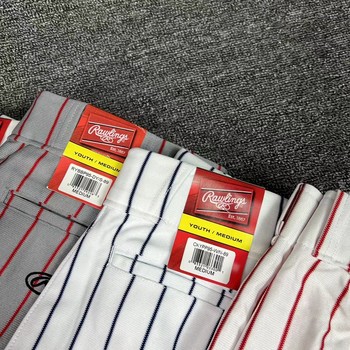 USA Stripes White Grey Black Stripes Red Stripes Sports Pants Adult Youth Baseball Pants Softball Pants