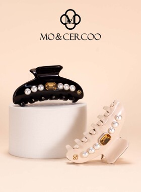 Mo&Cercoo经典欧美盘发抓夹鲨鱼夹头饰发饰发量多后脑勺醋酸发抓