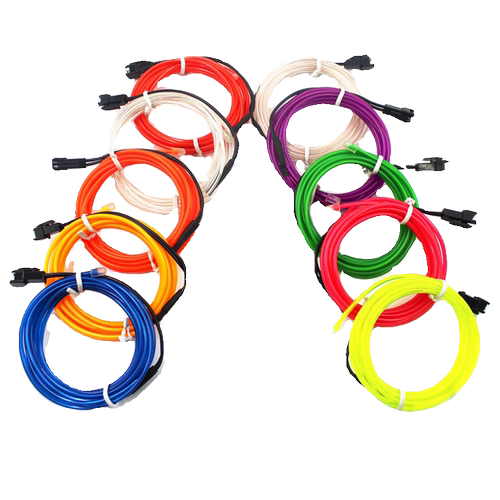 EL冷光线超细发光线手工DIY防水柔性霓虹灯条装饰灯牌字氛围灯带 - 图3