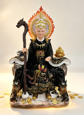 仿瓷黑老太太神像黑妈妈像体真身树脂佛像堂口圣母黑老太工艺品