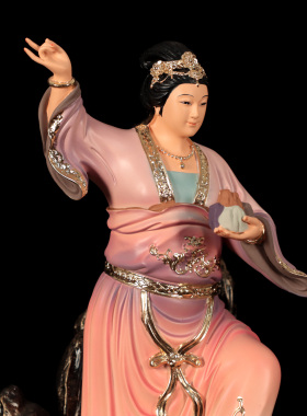 树脂女娲娘娘中式家用客厅摆件