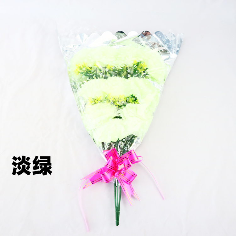 手捧花仿真塑料花菊花清明节上坟扫墓假花绢花花束黄白紫红粉色花 - 图0