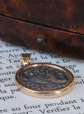 吊坠仿古希腊银币大力神吊坠