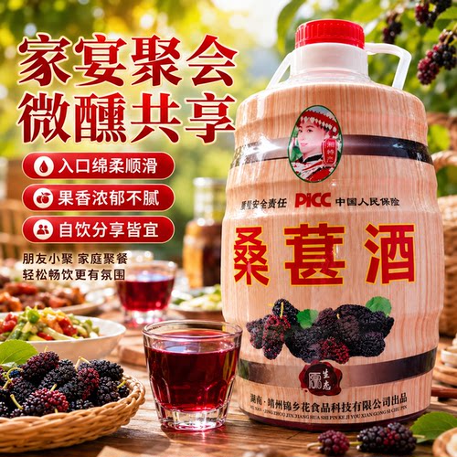 湖南靖州杨梅果酒8度6斤农家传统酿造养生梅子酒桑葚酒 - 图3