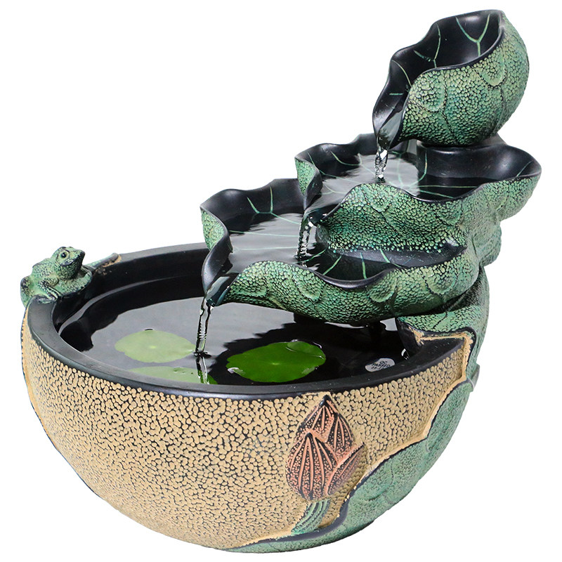 新中式桌面流水摆件客厅办公室内创意循环水景喷泉摆设招财装饰品,淘宝优惠券,粉丝福利购,淘宝优惠卷