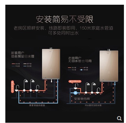 Casarte/卡萨帝 JSQ31-16CR5SWU1 燃气热水器零冷水恒温家用16升 - 图2