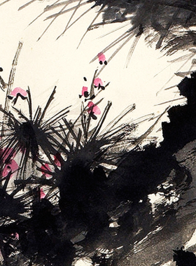 梅花竹子风景挂画新中式客厅玄关