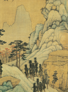 新中式客厅竖版玄关挂画入户书房