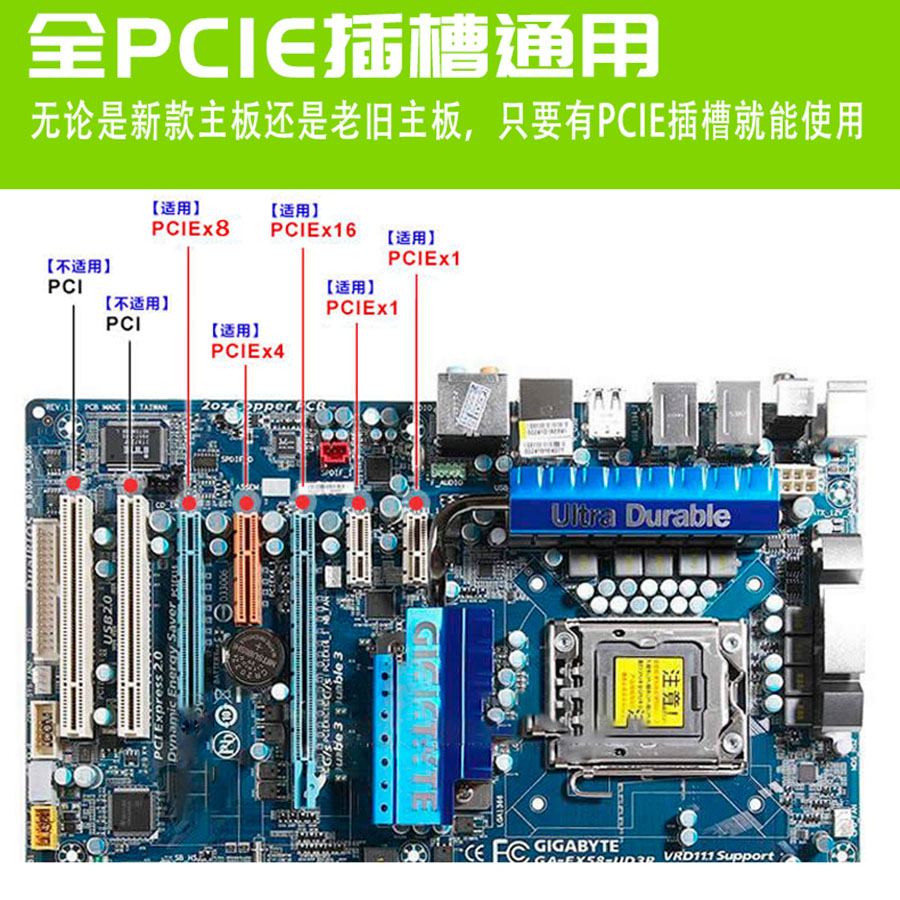 M2转接卡pcie转m.2 nvme固态硬盘ssd扩展 2280 X1 加速扩展卡 - 图2