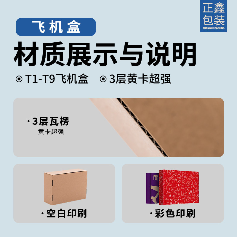 Clothes and jewelry boxes customized small package delivery airplane box