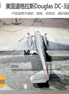 运输机DC-3铁皮单翼飞机