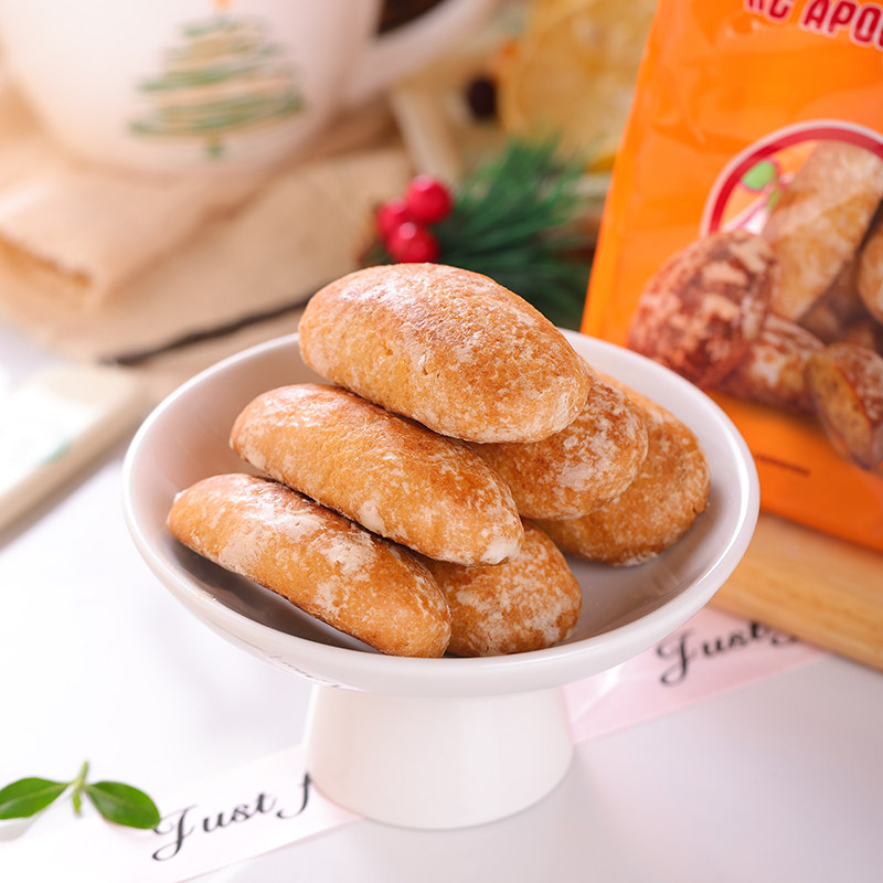 俄罗斯进口香蕉味光头饼干发酵老怀旧零食小麦粗粮面包零食品早餐,淘宝优惠券,粉丝福利购,淘宝优惠卷