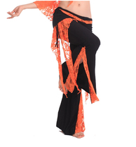 2022 Belly Leather Dance Dress Practice Pants Practice Pants Lace Dress Pants K32 Female