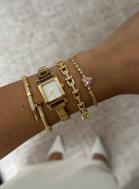 欧美风时尚ins风小众设计感手镯女个性简约复古手环手饰