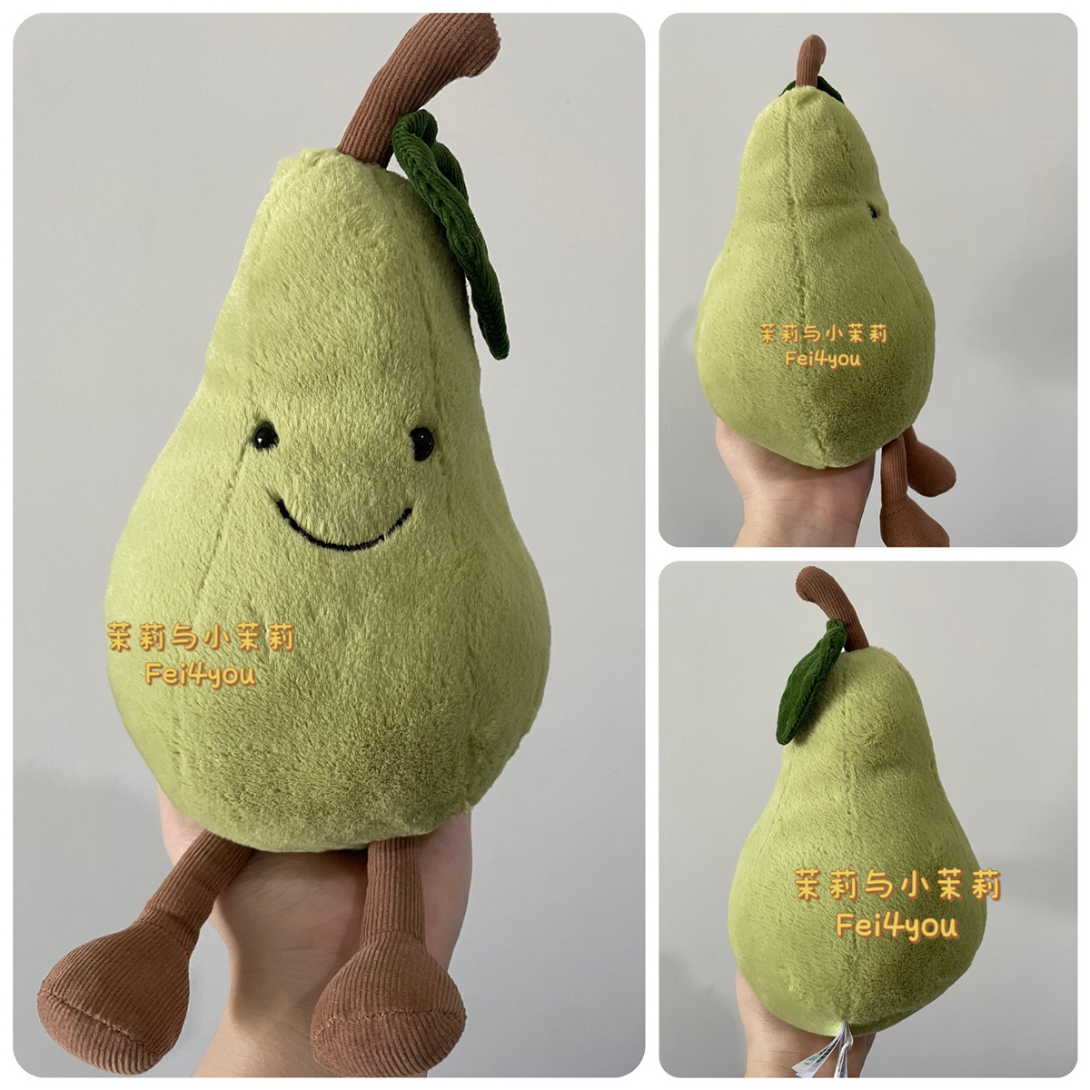 英国jellycat2024新品趣味桃子水蜜桃樱桃柔软毛绒玩具安抚玩偶 - 图2