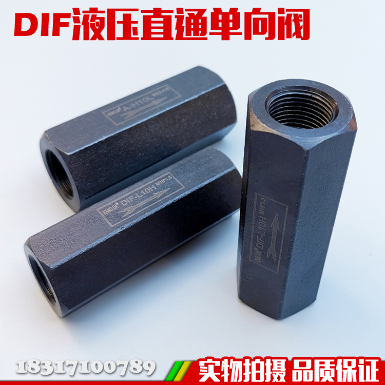 油压/液压单向阀 直通管式安全阀止回阀DIF-L10H DIF-L20H L32H - 图1