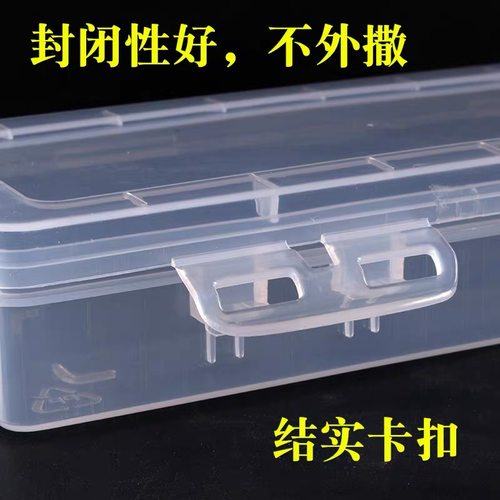 加长水粉笔盒美术生专用毛笔书法工具收纳盒塑料扇形笔勾线笔水彩 - 图1