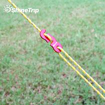 Fun Days Outdoor Windproof Rope Mountain Reflective Wind Rope Curtain Rope Combination Triple Eye Wind 3 Rope Gagmm Windproof BDD Rope Single Root