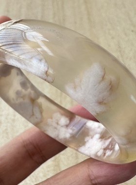 万千少女风玻璃体红花玛瑙手镯