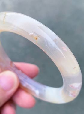 冰透果冻体仙女款百搭风圆条手镯