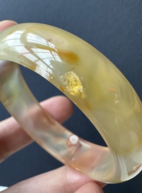 粉红花仙女风硬核单品圆条手镯