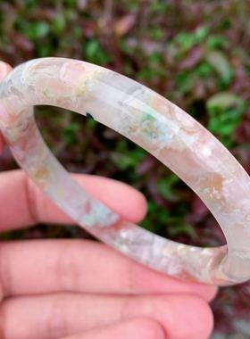 57圈冰透牛血红复古风玛瑙手镯