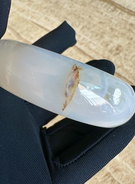 58.5圈天然冰透粉红色樱花玛瑙手镯女款百搭飘花转好运手环礼物