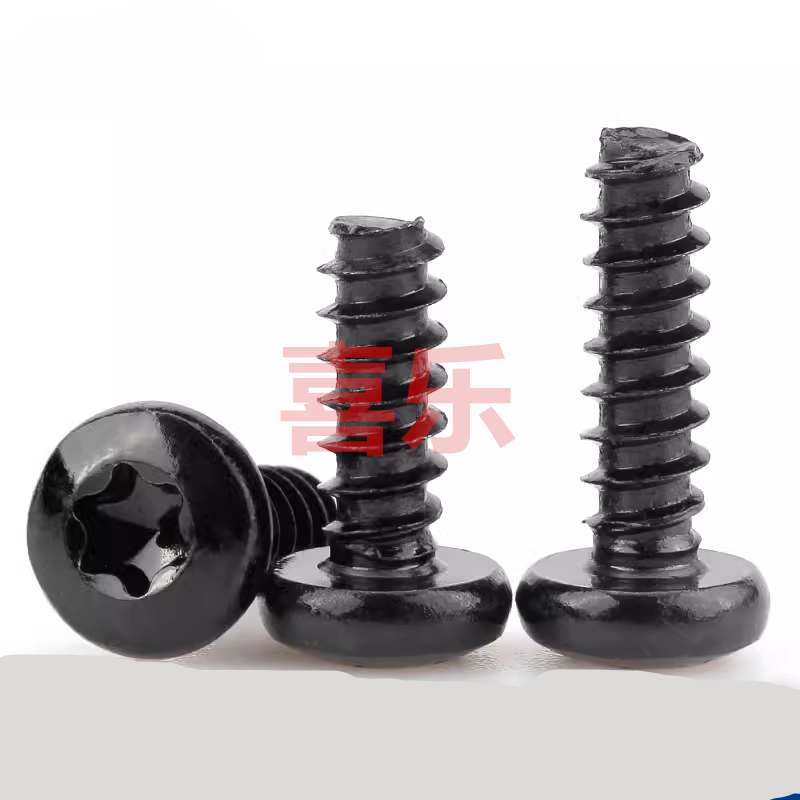 梅花自攻螺丝钉平尾尖尾镀锌扁头黑锌盘头带垫圆头螺钉m2m3m4m5m6 - 图0