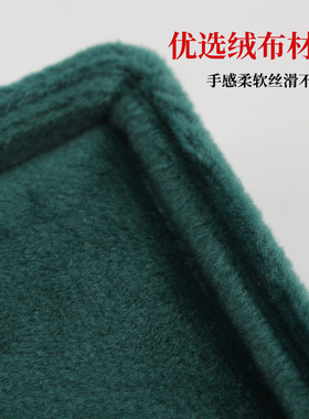 丝绒铁盒首饰盒双戒吊坠两用