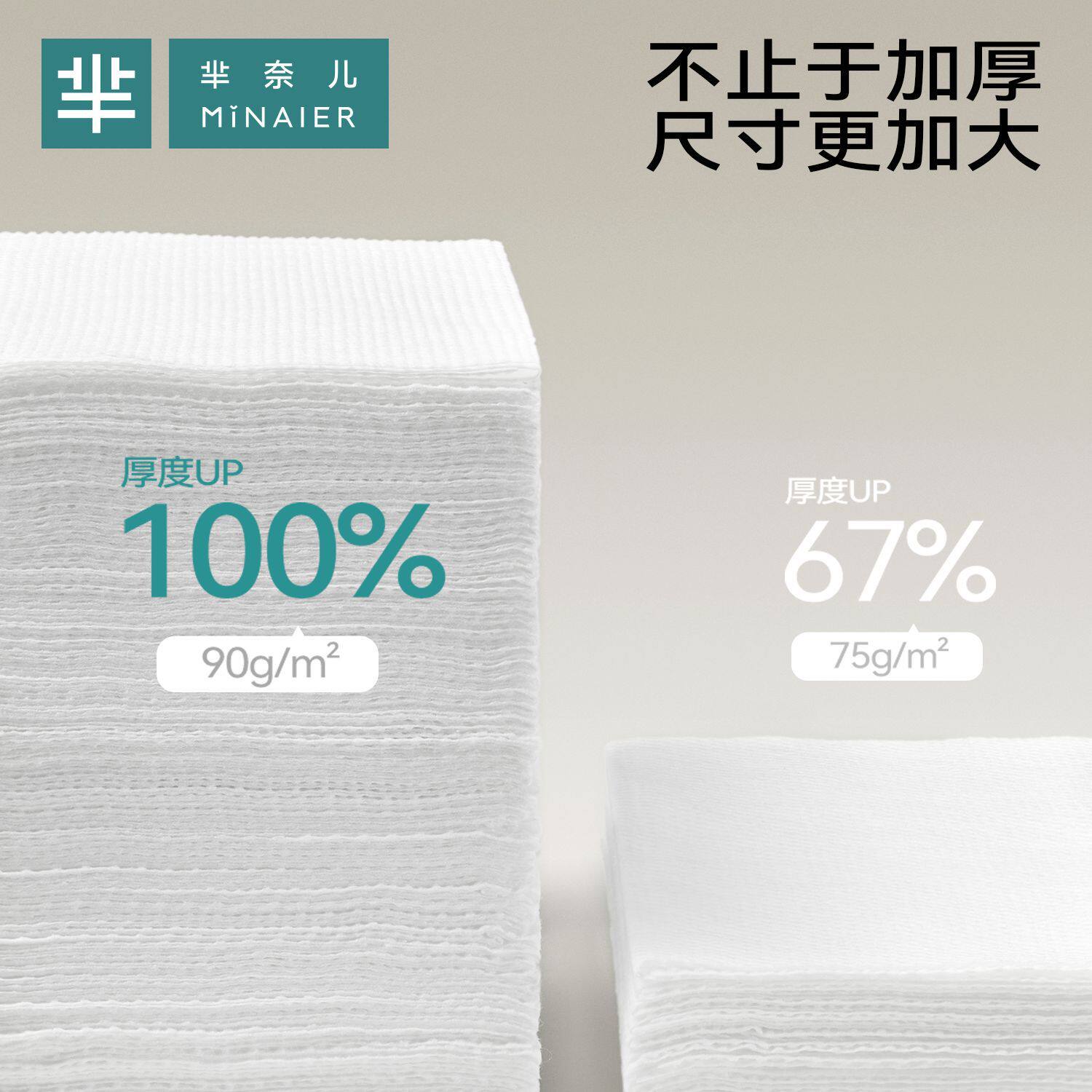 芈奈儿国潮风一次性纯棉洁面擦脸洗脸巾卸妆棉柔巾珍珠纹抽式毛巾