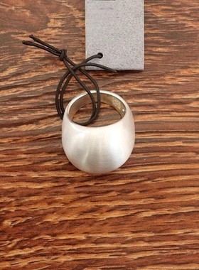 西洋欧美风设计师腔调森女文艺范拉丝镀银几何造型别致个性戒指环