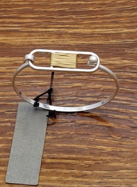 欧美风手工做绕丝设计师腔调森女文艺术气质潮人个性可开口手镯