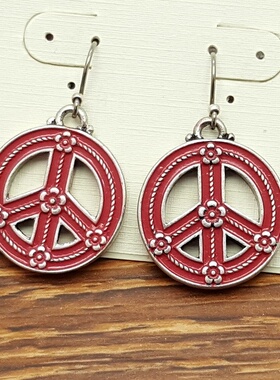 纹饰花朵大爱反战做旧银色森女文艺范复古VINTAGE耳环坠项链套装