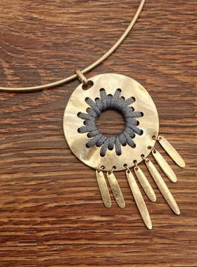 西洋欧美风设计师腔调森女文艺嘻哈朋克摇滚范手工绳编个性项圈