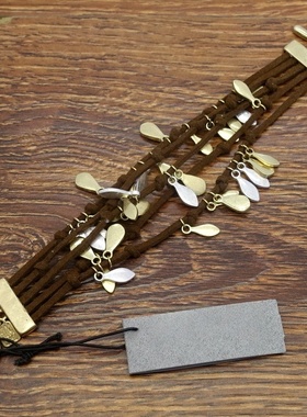 西洋欧美风森女文艺范手工手做灵动碎坠耳环手链项链套装