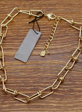 西洋欧美风镀金设计师腔调森女文艺嘻哈朋克摇滚范项链