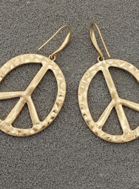 拉睦RLM SOHO设计师腔调森女文艺范大爱反战潮人个性耳环项圈套装