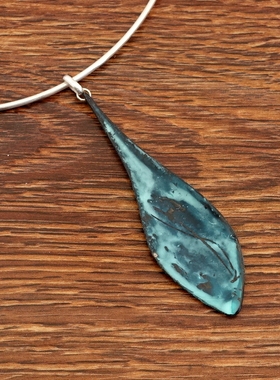 西洋欧美风设计师腔调森女文艺范创意别致叶子造型小别致项圈