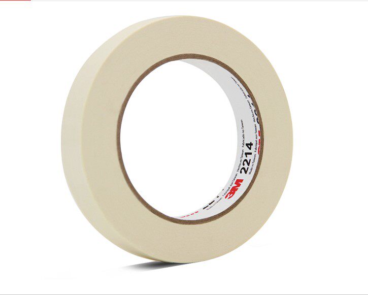 3M 2214白色美纹纸胶带美纹纸汽车喷涂遮蔽易撕不留痕无残胶易除 - 图1