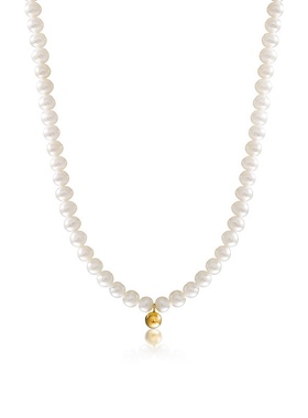 18K淡水珍珠气质项链女2023新款潮名媛风优雅锁骨链性感短款颈链