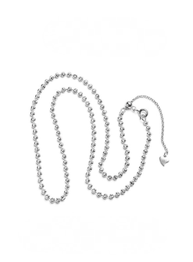 925银小圆珠项链简约锁骨链