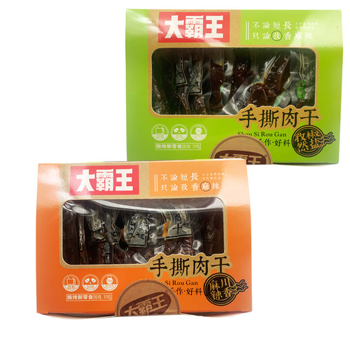 大霸王手撕肉干香辣麻辣风干鸭肉干零食小吃休闲食品湖南肉类肉条 - 图3