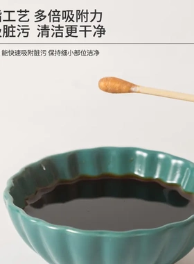 升级500支双头盒装棉签棉花棒一次性卸妆化妆掏耳朵木棒洁面棉棒