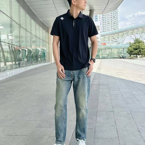 迪桑特/DESCENTE25年新款男女同款户外运动POLO衫多色SQ123UPS21 - 图2