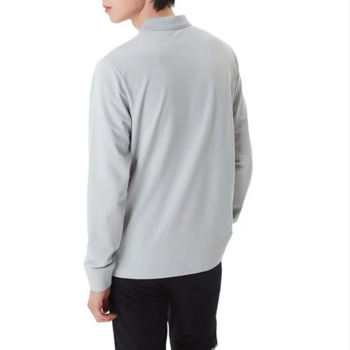 DESCENTE/迪桑特男女同款运动透气休闲舒适长袖POLO衫SP123UPL21 - 图0