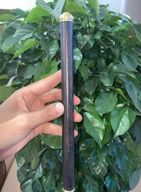 紫光檀木线香盒檀香卧香炉香紫光檀小圆筒香托香架卧式香薰底座