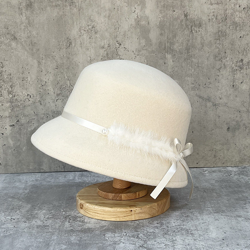 静奢风小众设计显脸小羊毛呢礼帽女秋冬季复古法式渔夫帽气质盆帽,淘宝优惠券,粉丝福利购,淘宝优惠卷