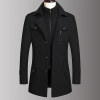 New winter middle-aged men's woolen coat
